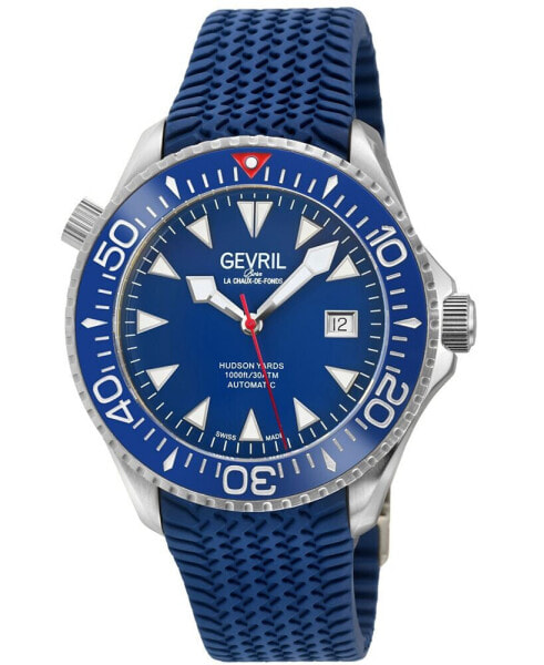 Часы Gevril Hudson Yards Blue Rubber 43mm