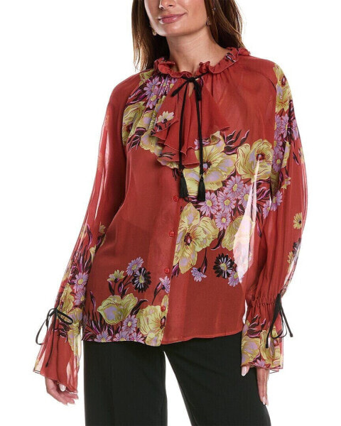 Etro Suffolk Silk Top Women's