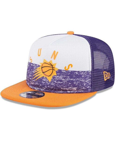 Men's Purple Phoenix Suns Arch A-Frame Trucker 9FIFTY Snapback Hat