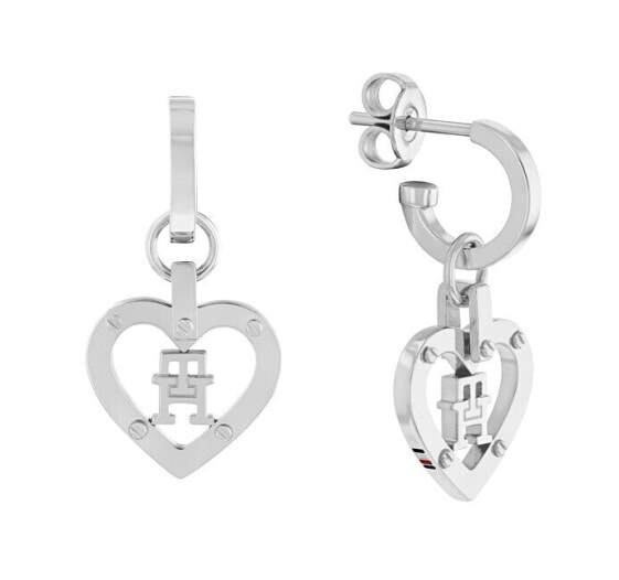 Matching Monogram Heart Hoop Earrings 2780923