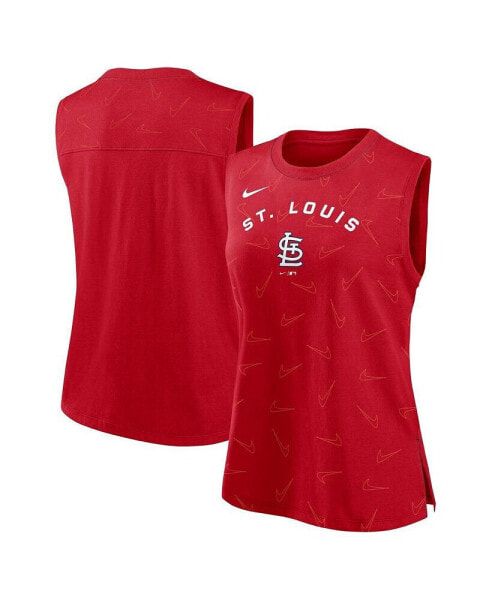 Women's Red St. Louis Cardinals Muscle Play Tank Top