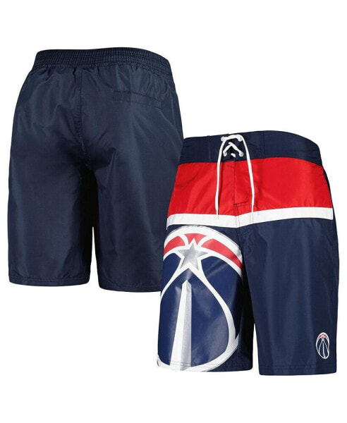 Men's Navy Washington Wizards Sea Wind Swim Trunks