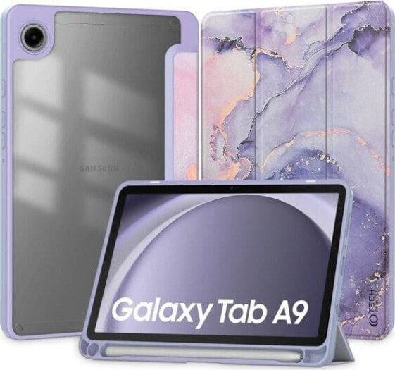 Etui na tablet Tech-Protect Tech-Protect Sc Pen Hybrid Galaxy Tab A9 8.7 X110 / X115 Violet Marble