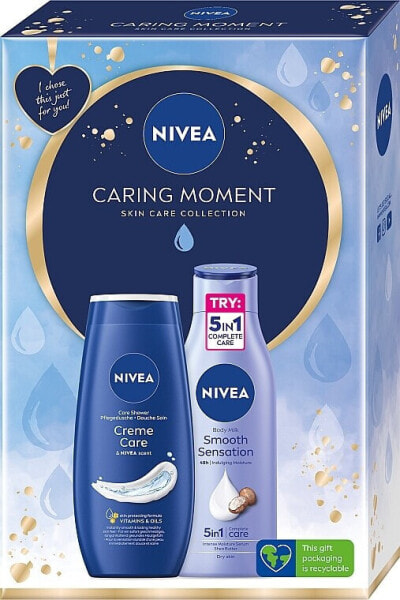 NIVEA Caring Moment (Duschgel 250ml + Körpermilch 250ml)