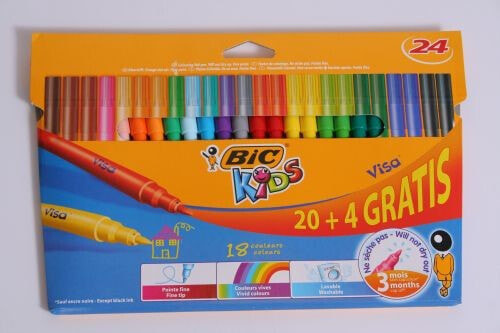 Bic Pisaki 24 Kolory Kid Visa Pud (897098)