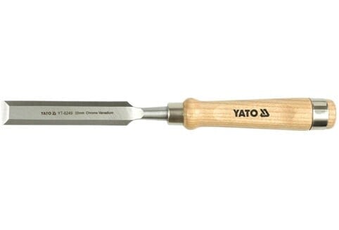 Долото столярное с деревянной ручкой YATO 8мм 6241