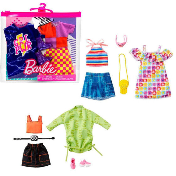 BARBIE Pack 2 Assorted Fashion Looks Doll