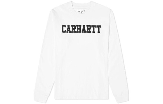 Carhartt WIP 字母印花圆领长袖卫衣 男款 白色 / Толстовка Carhartt WIP I024805-0290