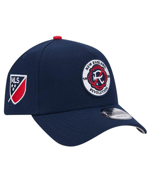 Men's Navy New England Revolution 2024 Kick Off Collection 9FORTY A-Frame Adjustable Hat