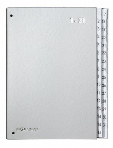 Pagna 24329-14 - Silver - Cardboard - Polypropylene (PP) - A4 - 340 mm - 40 mm - 365 mm