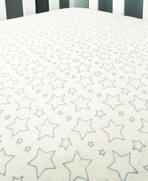 Постельное белье Tendertyme для малышей с фланелью и звездами "Звездный комплект на коляску"