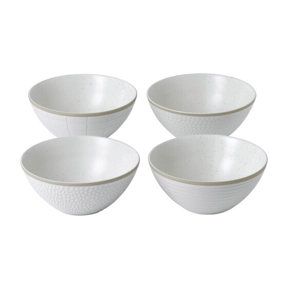 Exclusively for Gordon Ramsay Maze Grill Mixed White Bowls, Set of 4