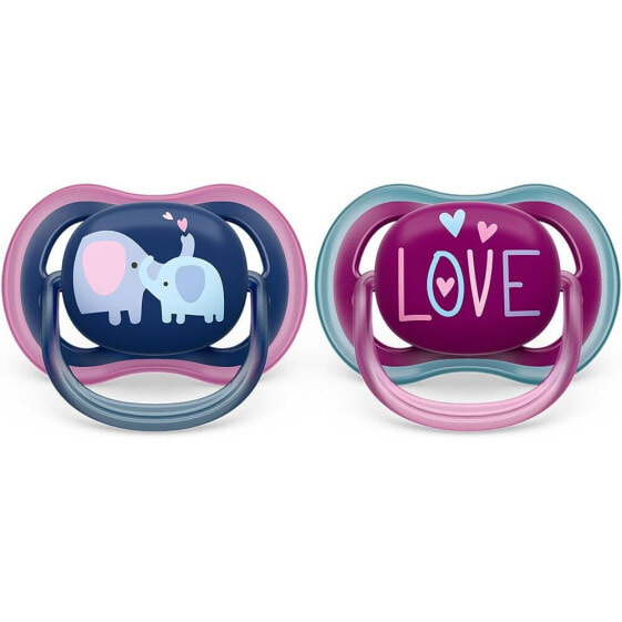 PHILIPS AVENT Ultra Air x2 Girl Pacifiers