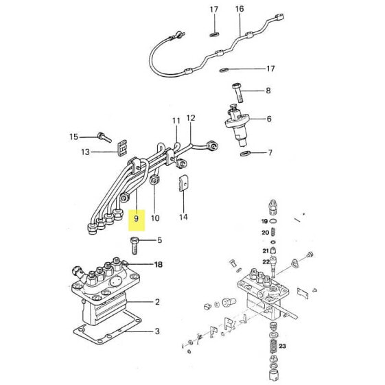 VETUS 1 M4.14 Injection Pipe