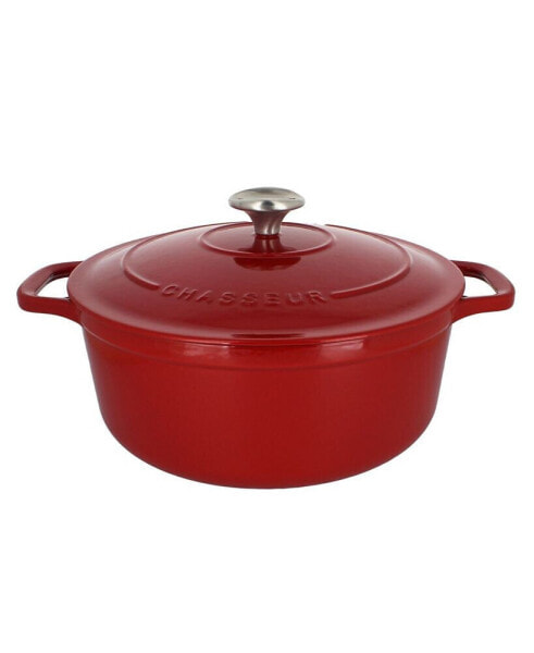 French Enameled Cast Iron 5.25 Qt. Round Dutch Oven