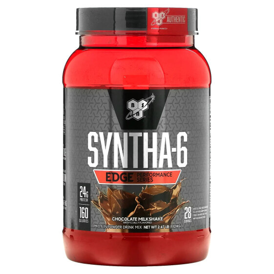 BSN, Syntha-6 Edge, протеиновая порошковая смесь, шоколадный молочный коктейль, 1,12 кг (2,47 фунта)