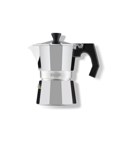 Italian Moka Pot 3 Cup Capacity Stovetop Aluminium Espresso Maker