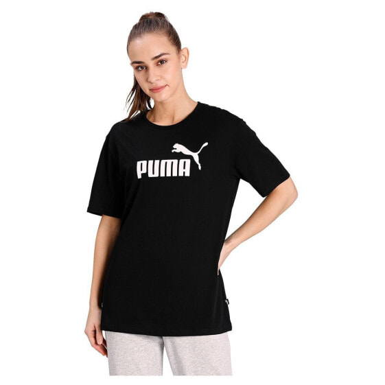 Футболка укороченного покроя PUMA Ess Logo Boyfriend T