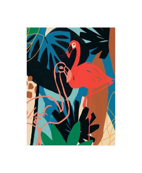 June Erica Vess Funky Flamingo II Canvas Art - 15.5" x 21"