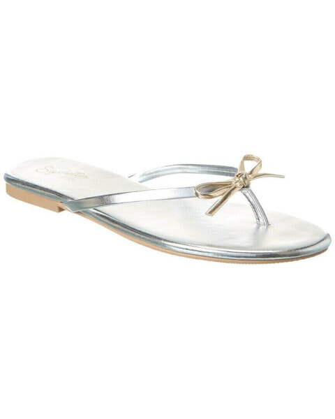 Seychelles Nori Leather Sandal Women's Silver 9.5