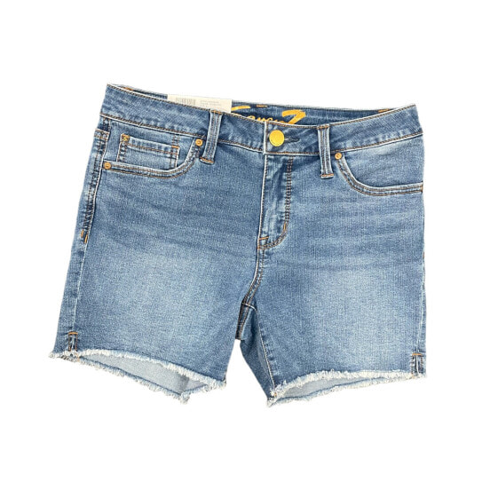 Seven7 Women's Comfortable Midrise 5" Fray Hem Denim Weekend Short