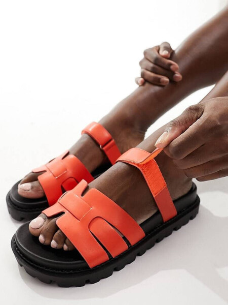 Simmi London Adelle sandal in orange