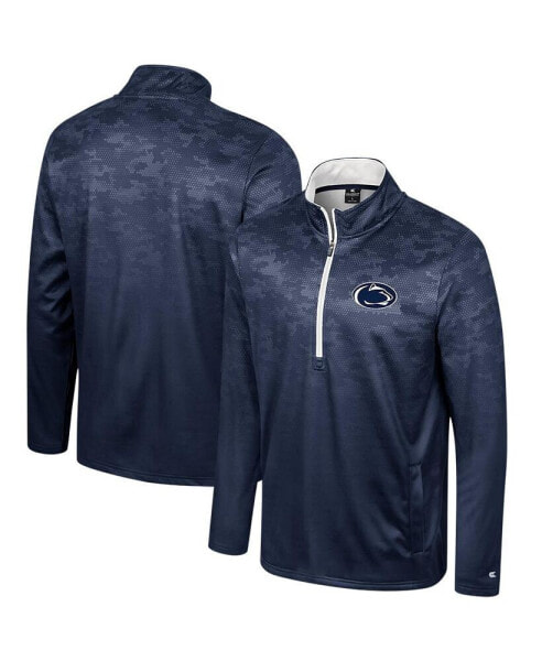 Куртка Colosseum мужская The Machine полуприлегающая с молнией, синего цвета, Penn State Nittany Lions