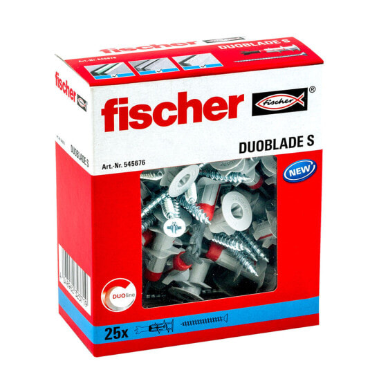 Нейлоновые дюбели и шурупы Fischer 44 мм (25 штук)