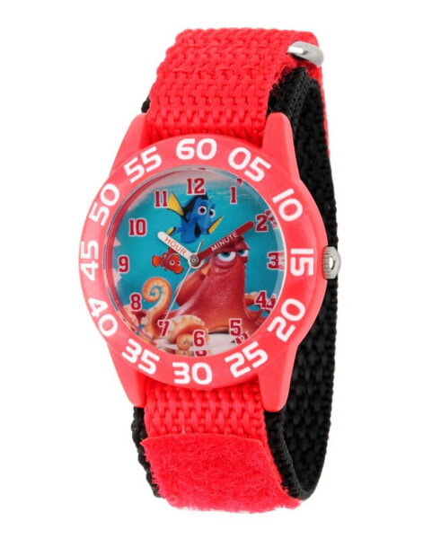 Часы и аксессуары ewatchfactory Disney Finding Dory Nemo, Hank and Dory Boys' Red Plastic Time Teacher Watch