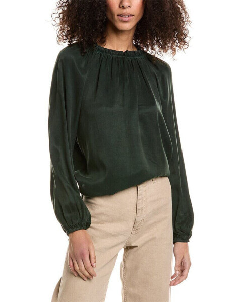 Bella Dahl Raglan Sleeve Shirred Neck Top Women's