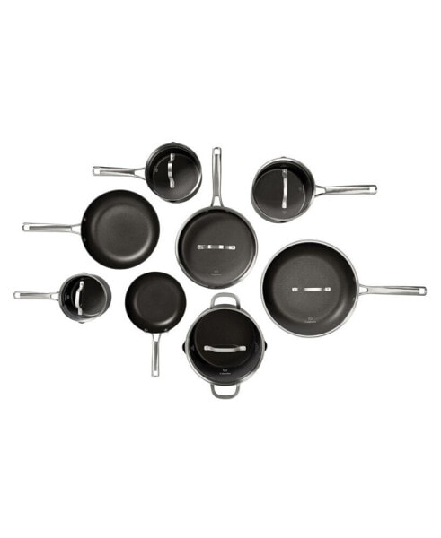 Classic Hard-Anodized Nonstick Cookware 14-Piece Pots and Pans Set