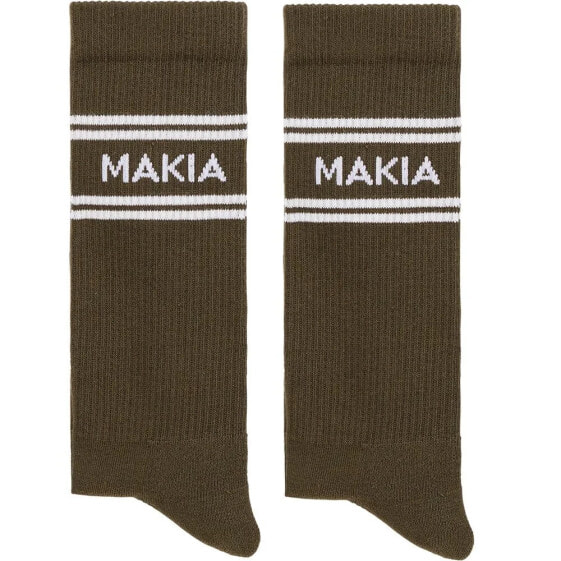 MAKIA Stripe crew socks 2 pairs