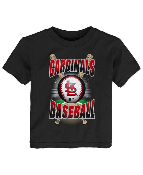 Toddler Boys and Girls Black St. Louis Cardinals Special Event T-shirt