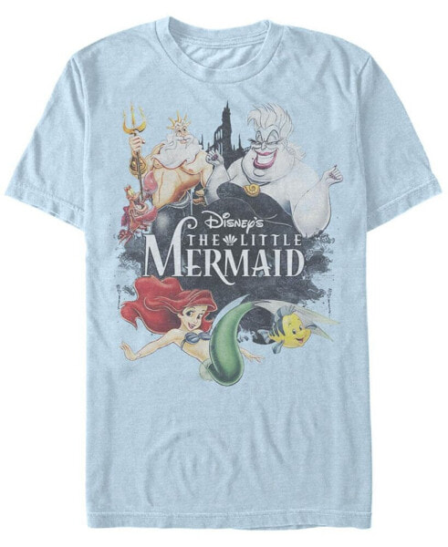 Men's Watercolor Mermaid Short Sleeve Crew T-shirt