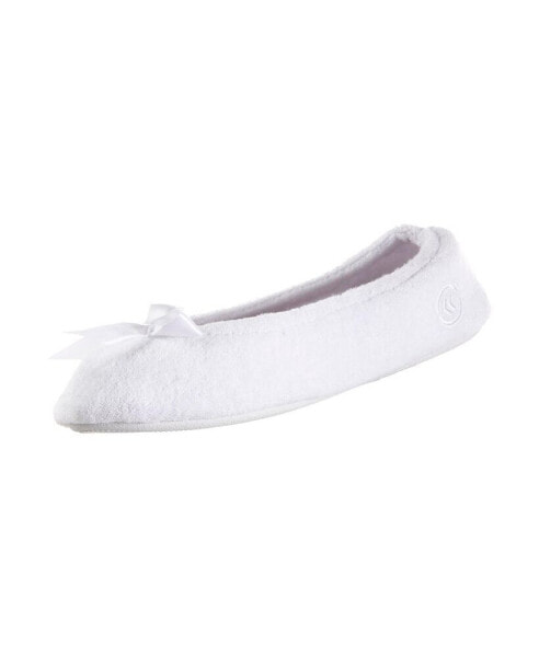 Women's Terry Indoor/Outdoor Ballerina Slippers