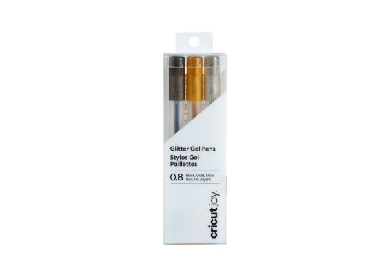 Cricut Joy Medium Point Gel Pen Set 3-pack (Glitter Black - Gold - Silver) - Multicolour - 3 pc(s) - Gel pens