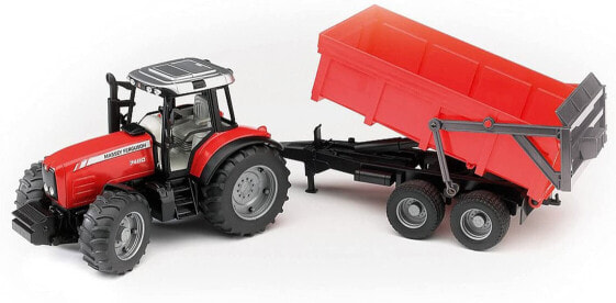 Bruder Massey Ferguson 7480 with tipping trailer - Black - Red - Tractor model - Plastic - 3 yr(s) - Boy - 1:16