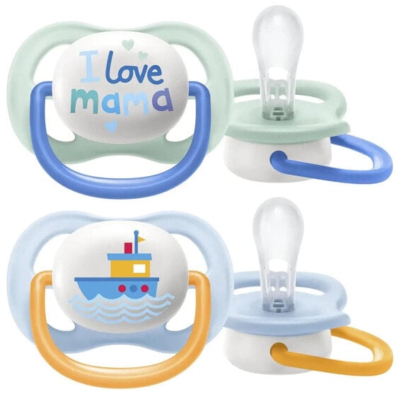 PHILIPS AVENT Ultra Air Collection Happy Pacifiers X2