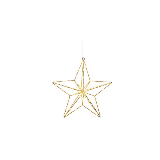 Konstsmide Hanging star - Light decoration figure - Gold - Steel - IP20 - 90 lamp(s) - LED