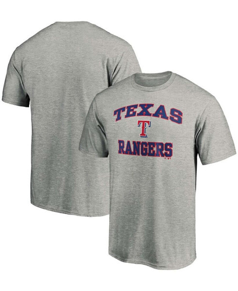 Men's Heathered Gray Texas Rangers Heart Soul T-shirt
