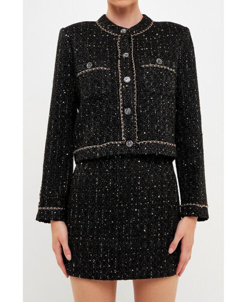 Women's Chain-Trimmed Jacket