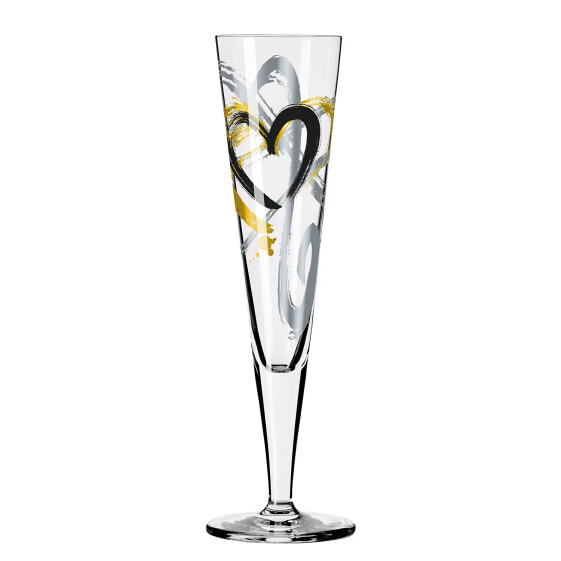 Champagnerglas Goldnacht Heart