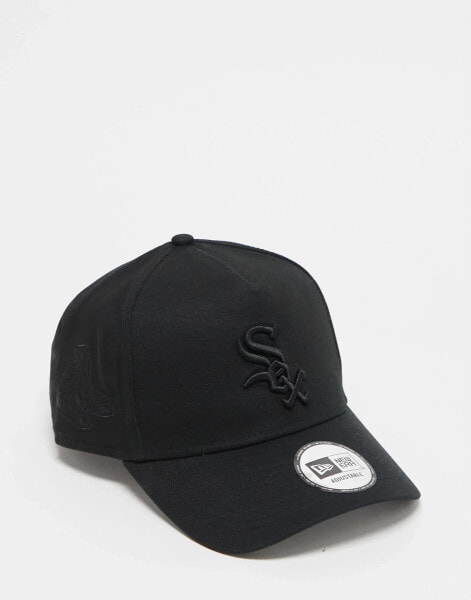 New Era Chicago White Sox monochrome E frame cap in black