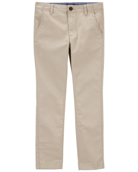 Kid Slim Stretch Chino Pants 4S