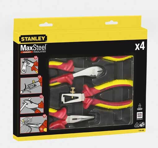 Stanley Pliers Max Stell Vde Kpl. 4pcs