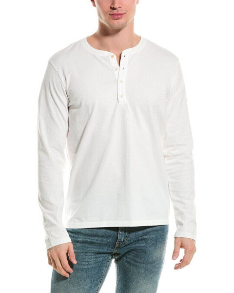 Velvet By Graham & Spencer Brad Henley Men's White S