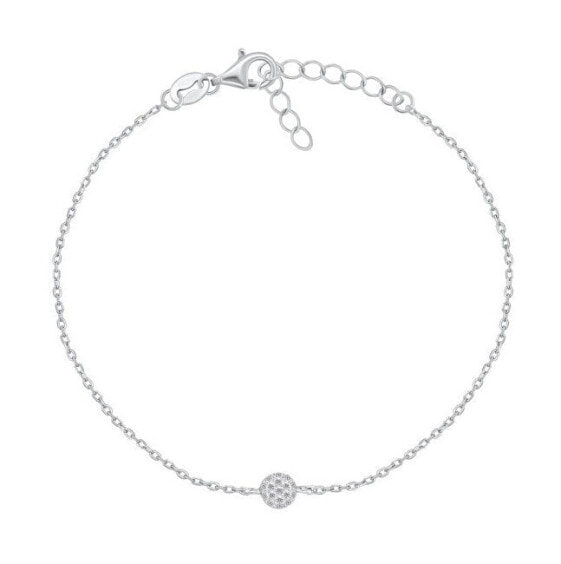 Suitable silver bracelet with zircons BR38W