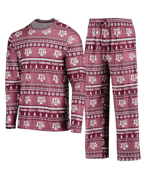 Пижама Concepts Sport Maroon Aggies Ugly Sweater
