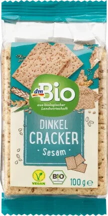 Cracker, Dinkel Sesam, 100 g