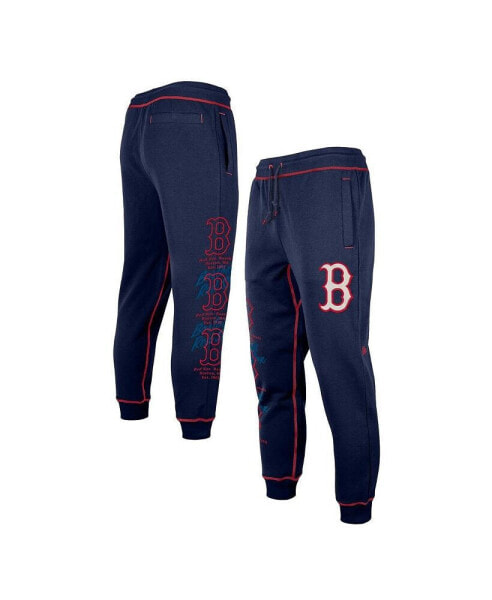 Men's Navy Boston Red Sox Team Split Jogger Pants